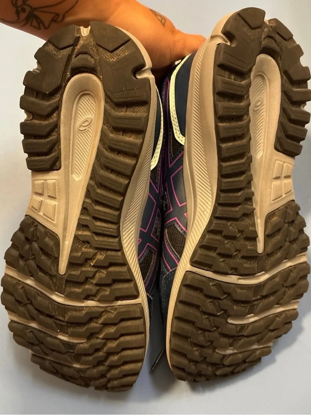 ASICS Women's Navy and Purple Running Shoes